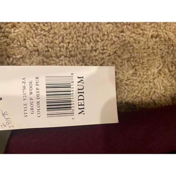 NEW Vince Camuto Double Breasted Wool Blend Coat Women's Size M Deep Purple - Picture 6 of 8